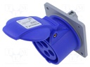 Connector: AC supply 3-phase; socket; female; straight; -25÷40°C