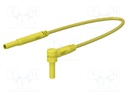 Test lead; 10A; banana plug 2mm,angular banana plug 2mm; Len: 1m