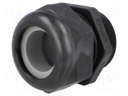 Cable gland; with long thread; M50; IP68; Mat: polyamide; black