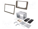 Radio mounting frame; Fiat,Lancia; 2 DIN; golden