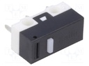 Microswitch SNAP ACTION; without lever; SPDT; Rcont max: 30mΩ