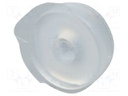 Washer; round; D=5mm; h=1.8mm; polyamide; natural