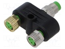 Adapter; M8; PIN: 3,4; 60VDC; 60VAC; 4A; 7000; IP67; -30÷85°C