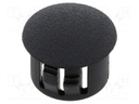 Accessories: stopper; H: 10.3mm; push-in,snap-fastener; black