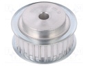 Belt pulley; AT5; W: 16mm; whell width: 27mm; Ø: 46.55mm; aluminium