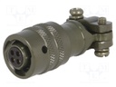 Connector: circular; MIL-C-26482, Series 1,PT; plug; female; 7.5A