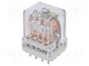 Relay: electromagnetic; 4PDT; Ucoil: 110VDC; 10A/250VAC; 10A/24VDC