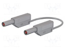 Test lead; PVC; 0.25m; grey; 32A; 1kV; Cond.cross sec: 2.5mm2