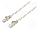 Patch cord; SF/UTP; 5e; stranded; CCA; PVC; grey; 1.5m; 26AWG