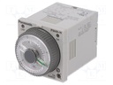 Timer; 0,1s÷500h; DPDT; 250VAC/5A; 100÷240VAC; socket,on panel