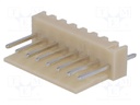 Socket; wire-board; male; NS25; 2.54mm; PIN: 8; THT; 250V; 3A; tinned