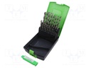 Drill set; for metal; high speed steel cobalt HSS-Co; 1÷10mm
