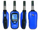 Thermo-hygrometer; LCD 3,5 digit; Sampling: 2x/s; -20÷70°C; 0.1°C