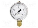 Manometer; Class: 1,6; 80mm; Thread: G 1/2 B; 0÷16bar; -20÷60°C