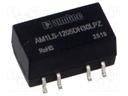Converter: DC/DC; 1W; Uin: 10.8÷13.2V; Uout: 5VDC; Uout2: -5VDC; SMD