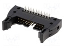 Socket; IDC; male; PIN: 20; angled 90°; THT; gold-plated; 2.54mm