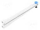 PCB guide; polyamide; grey; L: 120mm; B: 112.5mm