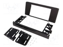 Radio mounting frame; BMW; 2 DIN; black