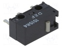 Microswitch SNAP ACTION; without lever; SPDT; 3A/125VAC; ON-(ON)