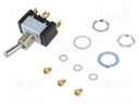 Switch: toggle; Pos: 2; SPDT; ON-ON; 15A/125VAC; Leads: screw