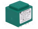 Transformer: encapsulated; 2.5VA; 230VAC; 24V; 104.1mA; IP00; 100g