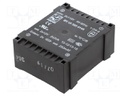 Transformer: encapsulated; 6VA; 115/115VAC; 12V; 12V; 250mA; 250mA