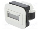Meter: mounting; digital; on panel; LCD 8 digits; 48x24x52mm; 60g