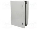 Enclosure: wall mounting; X: 615mm; Y: 415mm; Z: 230mm; CAB; grey