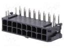 Socket; wire-board; male; Micro-Fit 3.0; 3mm; PIN: 18; THT; 5A; 600V