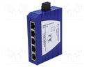 Switch Ethernet; unmanaged; Number of ports: 5; 9.6÷32VDC; RJ45