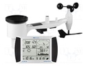 Weather station; touch screen,LCD 7"; -40÷60°C; 0÷50m/s; 1÷99%RH