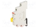 Module: pushbutton switch; 16A; Mounting: DIN; 9mm; 250VAC