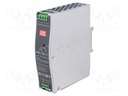 Power supply: DC/DC; 120W; 12VDC; 10A; 67.2÷154VDC; Mounting: DIN