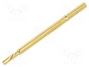 Test probe socket; Contact plating: gold-plated; soldered; 30mm