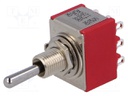 Switch: toggle; Pos: 3; 3P3T; ON-OFF-ON; 5A/125VAC; 5A/28VDC