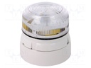 Signaller: lighting; flashing light; transparent; 230VAC; IP65