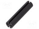 Spacer sleeve; LED; Øout: 5.1mm; ØLED: 5mm; L: 23mm; black; UL94V-0