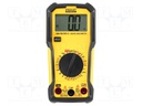 Digital multimeter; LCD; VDC: 600V; VAC: 600V; I DC: 10A; I AC: 10A