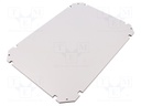Mounting plate; insulating; W: 250mm; L: 350mm; Series: GEOS; grey