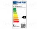 LED lamp; white; R7S; 230VAC; 1600lm; 14W; 3000K; CRImin: 80