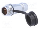 Plug; male; SF12; PIN: 9; IP67; 4÷6.5mm; 3A; soldering; for cable