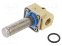 Electromagnetic valve; G 1/4"; brass; EPDM; EV210B; Valve: 2/2 NC