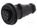 Connector: circular; plug; female; PIN: 7; 5A; 277V; IP68,IP69K