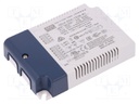 Power supply: switched-mode; LED; 21.6W; 12VDC; 1.8A; 90÷295VAC