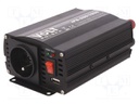 Converter: automotive dc/ac; 500W; Uout: 230VAC; Out: mains 230V