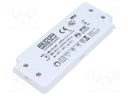 Power supply: switched-mode; LED; 20W; 24VDC; 830mA; 198÷264VAC