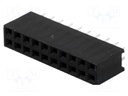 Socket; pin strips; female; PIN: 20; straight; 2.54mm; THT; 2x10