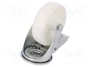 Transport wheel; Ø: 100mm; W: 30mm; H: 128mm; torsional with lock
