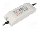 Power supply: switching; LED; 60W; 24VDC; 2.5A; 90÷305VAC; IP64