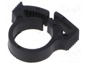 Fixing clamp; ØBundle : 11.7÷13.3mm; W: 5.9mm; polyamide; black